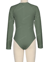 Long Sleeve Zip Back One Piece