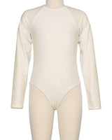 Long Sleeve Zip Back One Piece