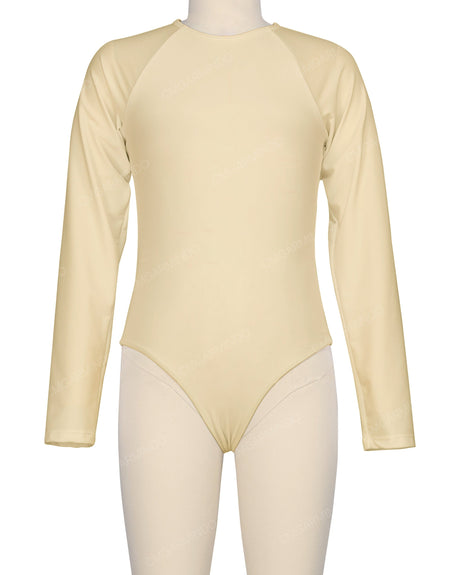Long Sleeve Zip Back One Piece