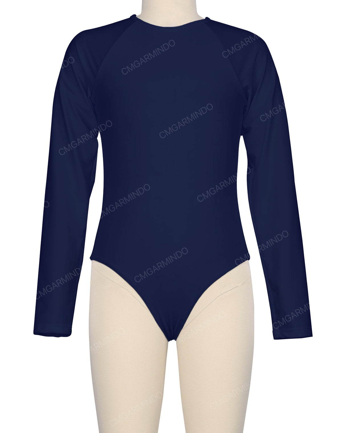 Long Sleeve Zip Back One Piece