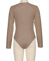 Long Sleeve Zip Back One Piece