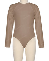 Long Sleeve Zip Back One Piece