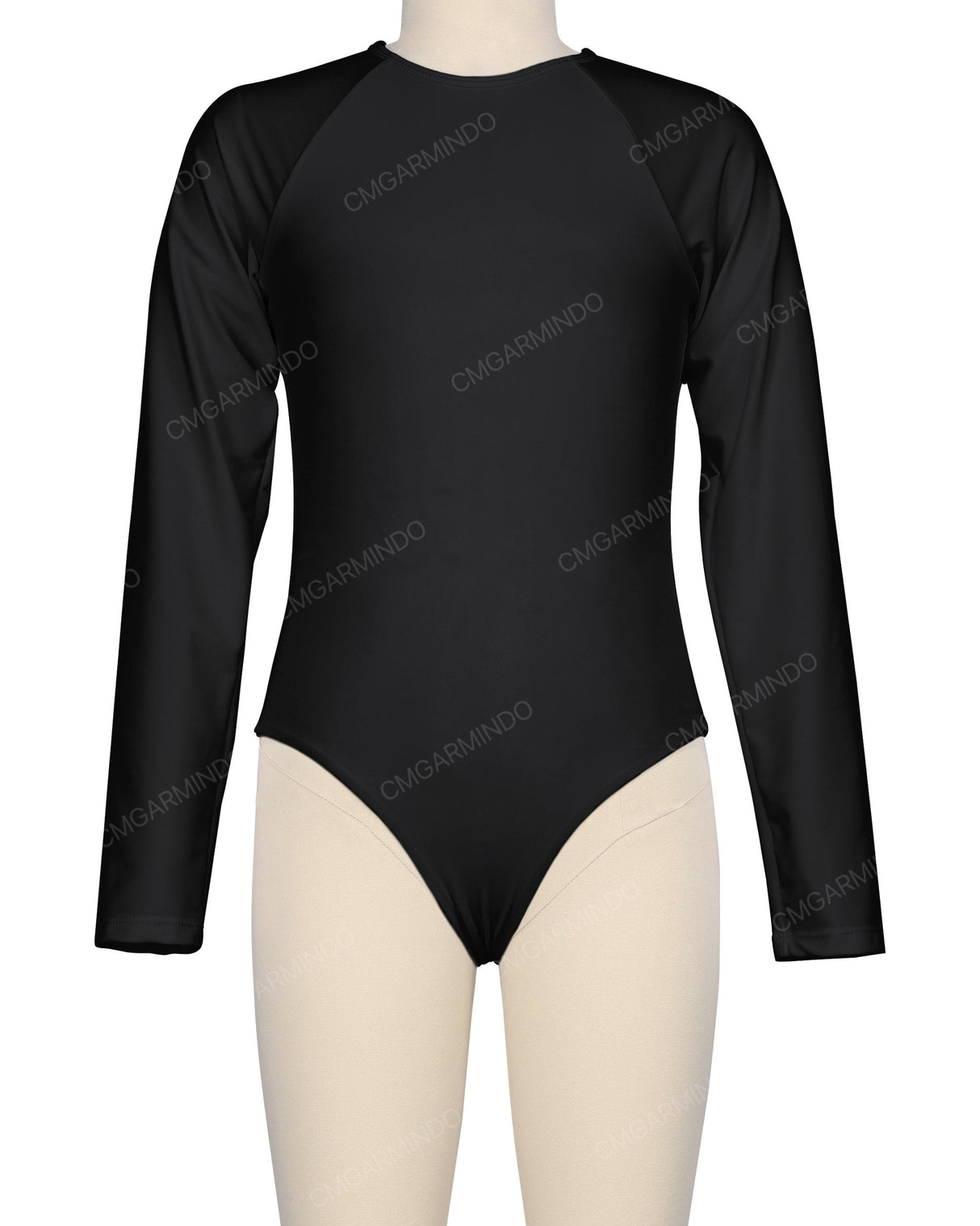 Long Sleeve Zip Back One Piece