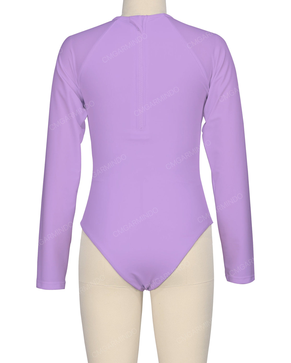 Long Sleeve Zip Back One Piece