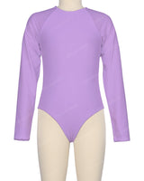 Long Sleeve Zip Back One Piece