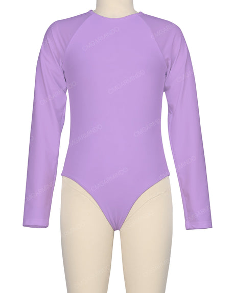 Long Sleeve Zip Back One Piece