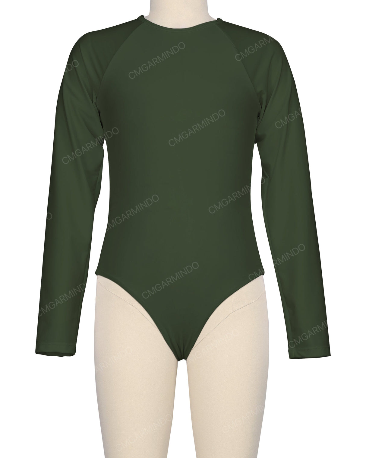 Long Sleeve Zip Back One Piece