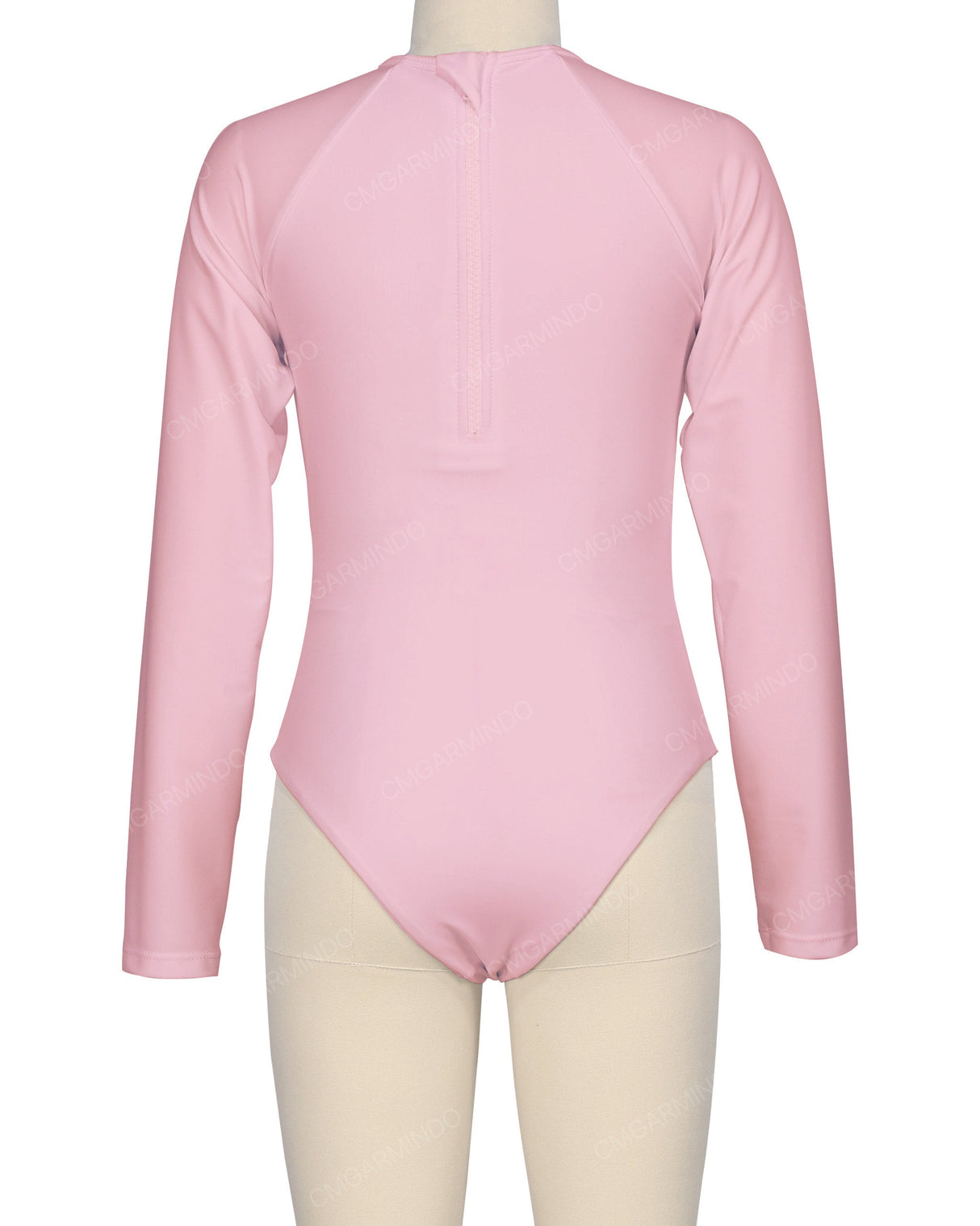 Long Sleeve Zip Back One Piece