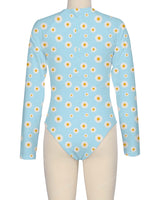 Long Sleeve Zip Back One Piece