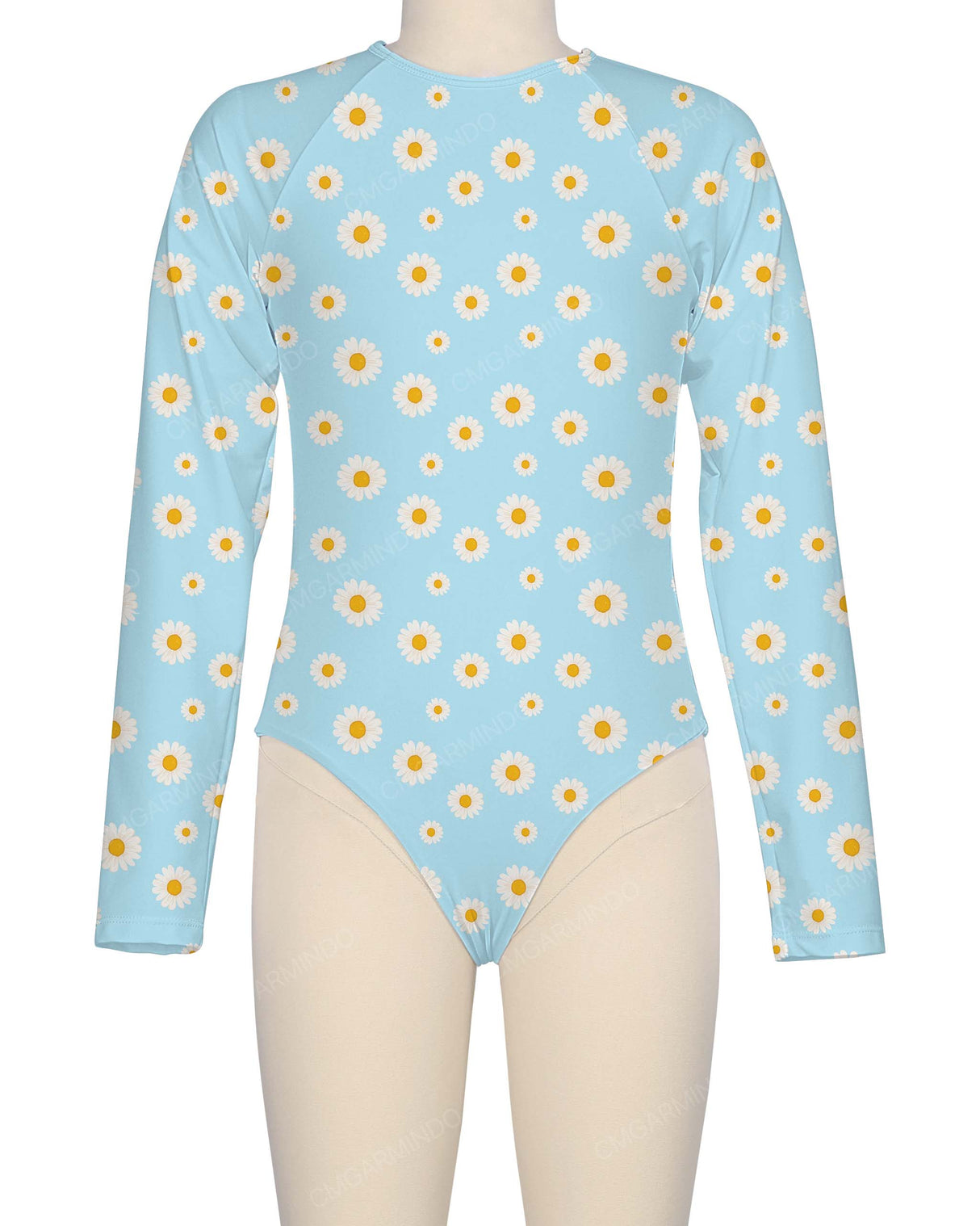 Long Sleeve Zip Back One Piece