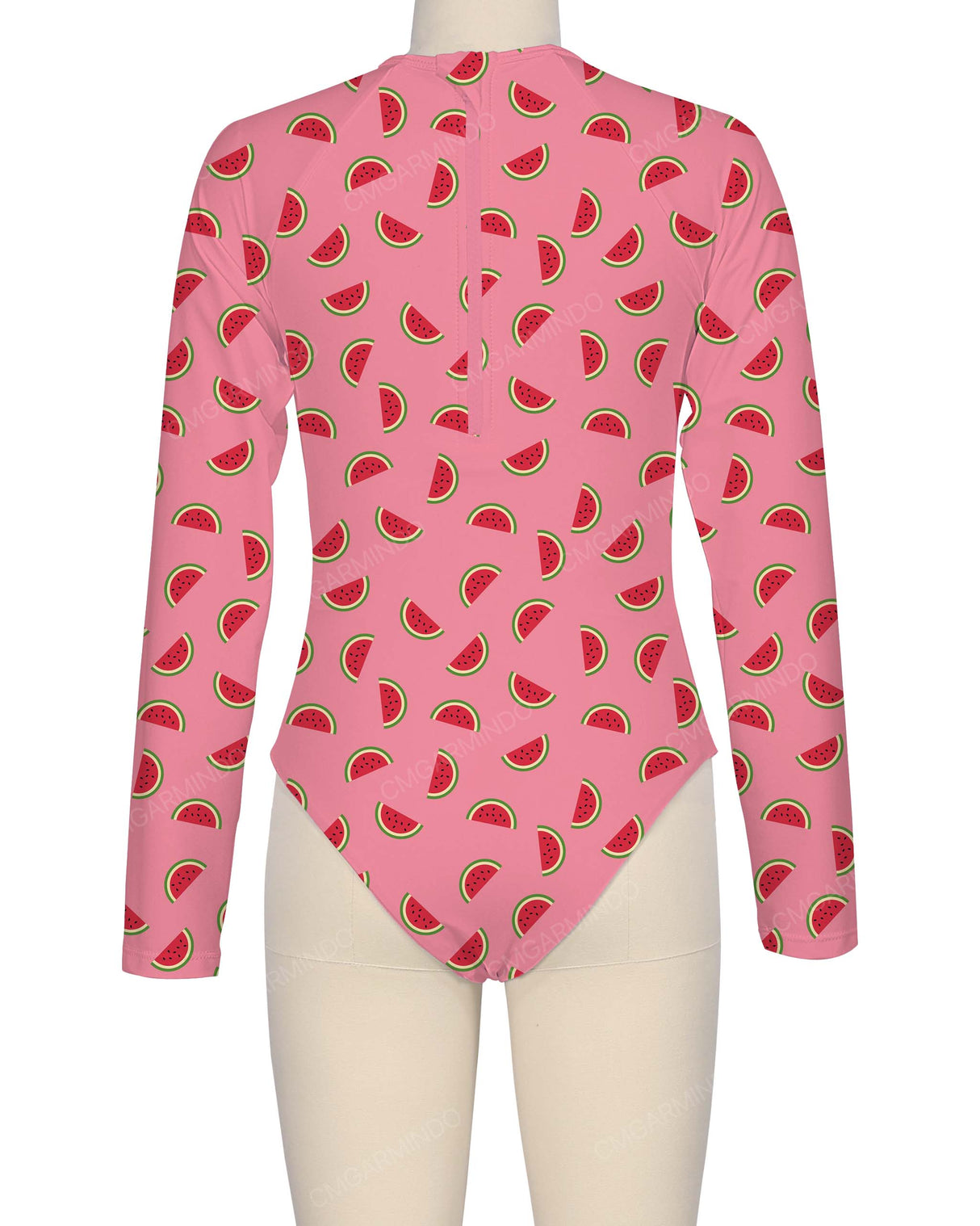 Long Sleeve Zip Back One Piece