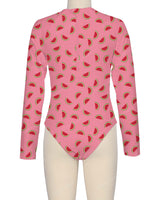 Long Sleeve Zip Back One Piece