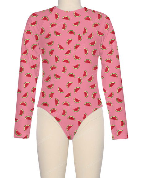 Long Sleeve Zip Back One Piece