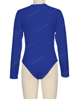 Long Sleeve Zip Back One Piece