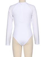 Long Sleeve Zip Back One Piece
