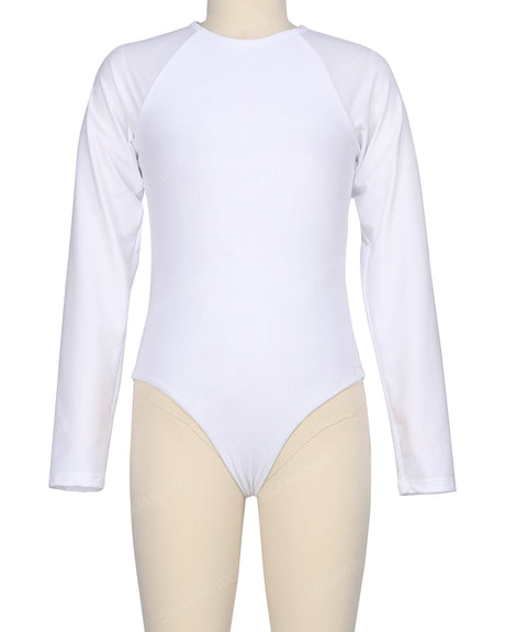 Long Sleeve Zip Back One Piece