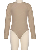Long Sleeve Zip Back One Piece