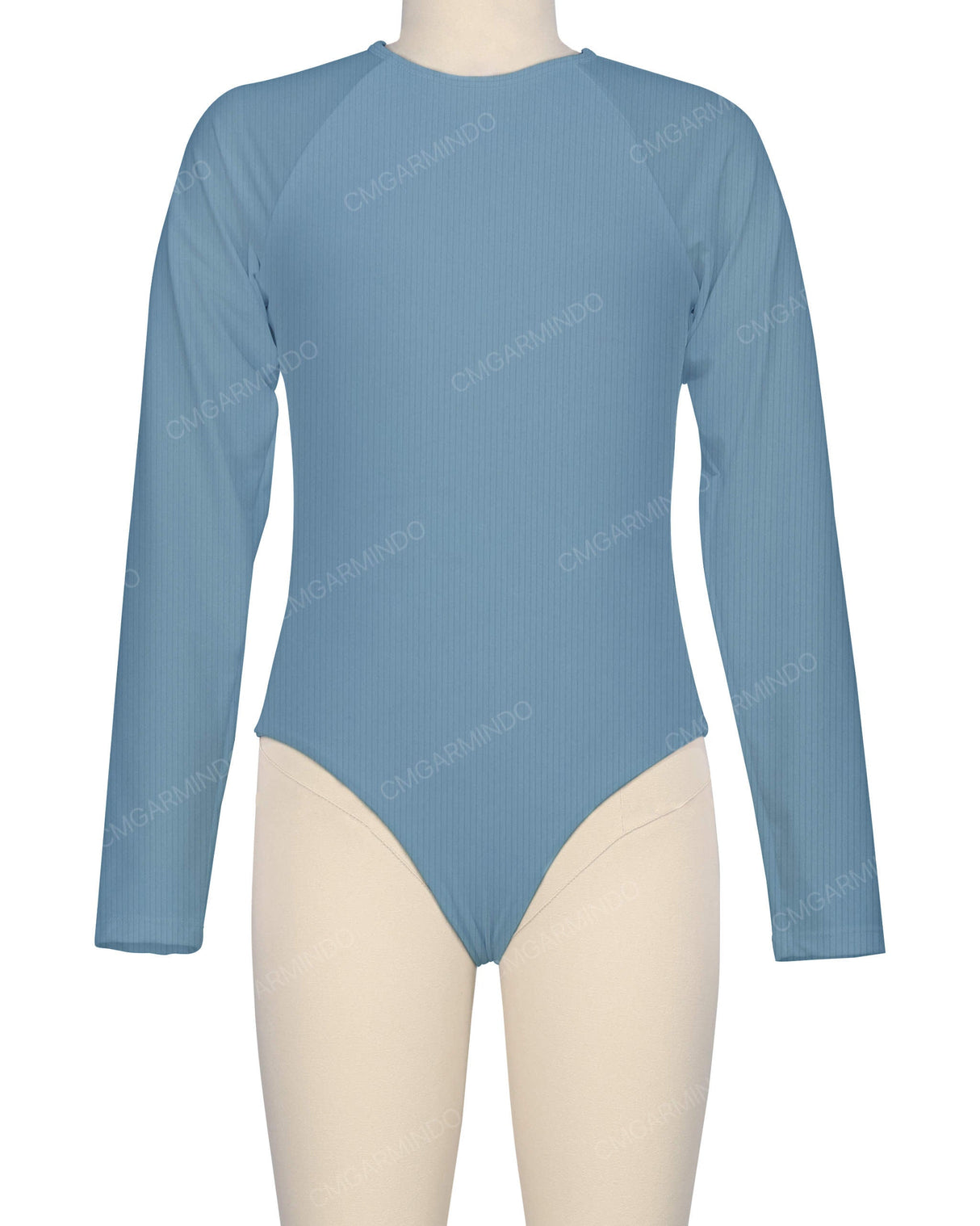 Long Sleeve Zip Back One Piece