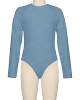 Long Sleeve Zip Back One Piece