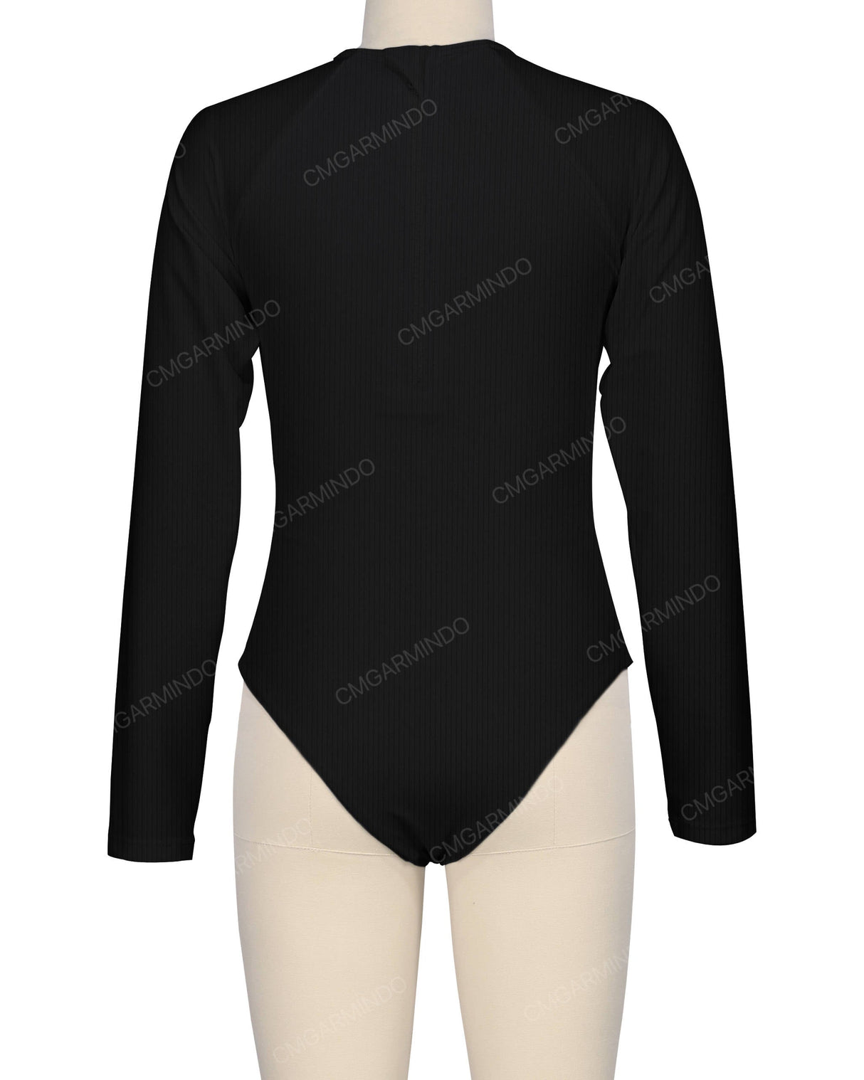 Long Sleeve Zip Back One Piece