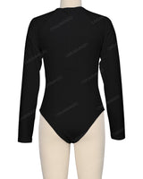 Long Sleeve Zip Back One Piece