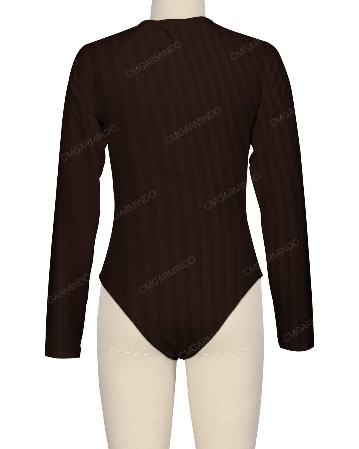 Long Sleeve Zip Back One Piece