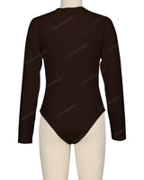 Long Sleeve Zip Back One Piece
