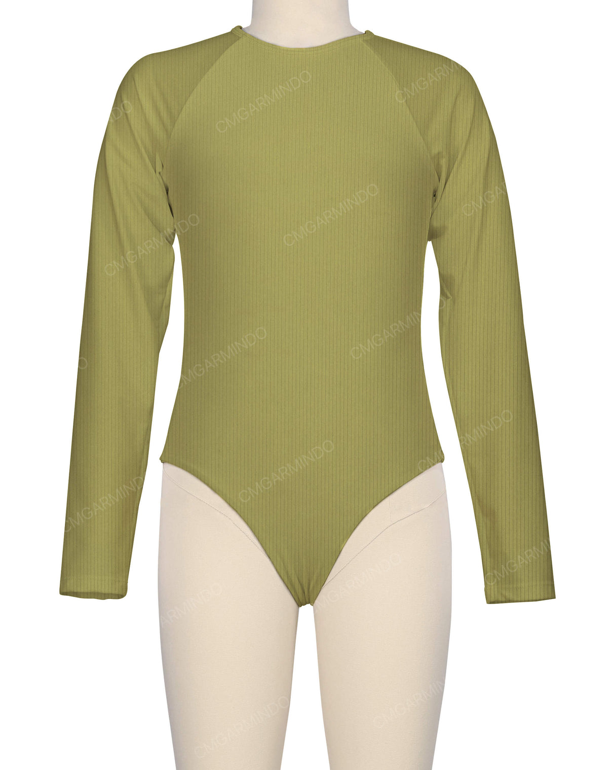 Long Sleeve Zip Back One Piece