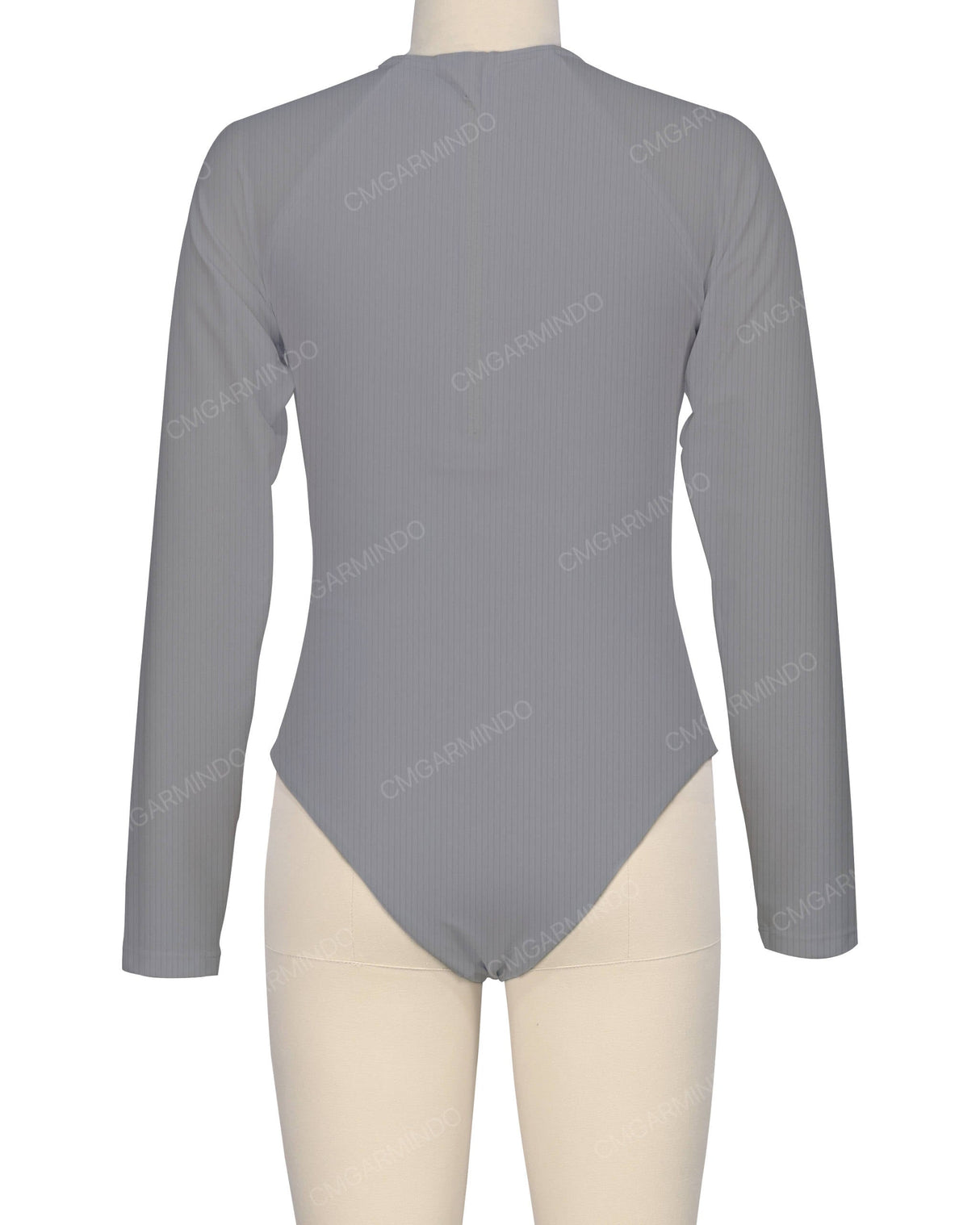 Long Sleeve Zip Back One Piece