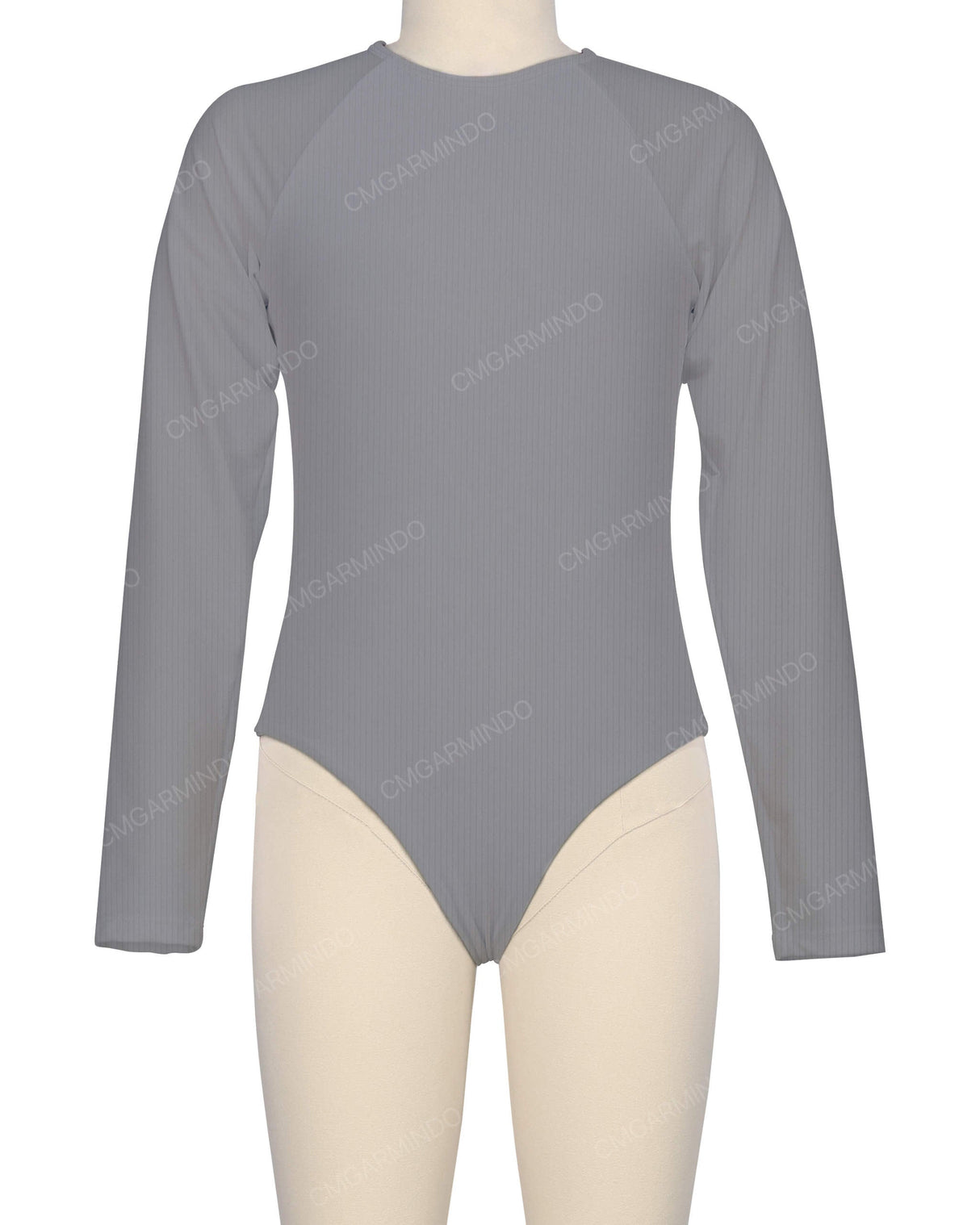 Long Sleeve Zip Back One Piece