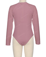 Long Sleeve Zip Back One Piece