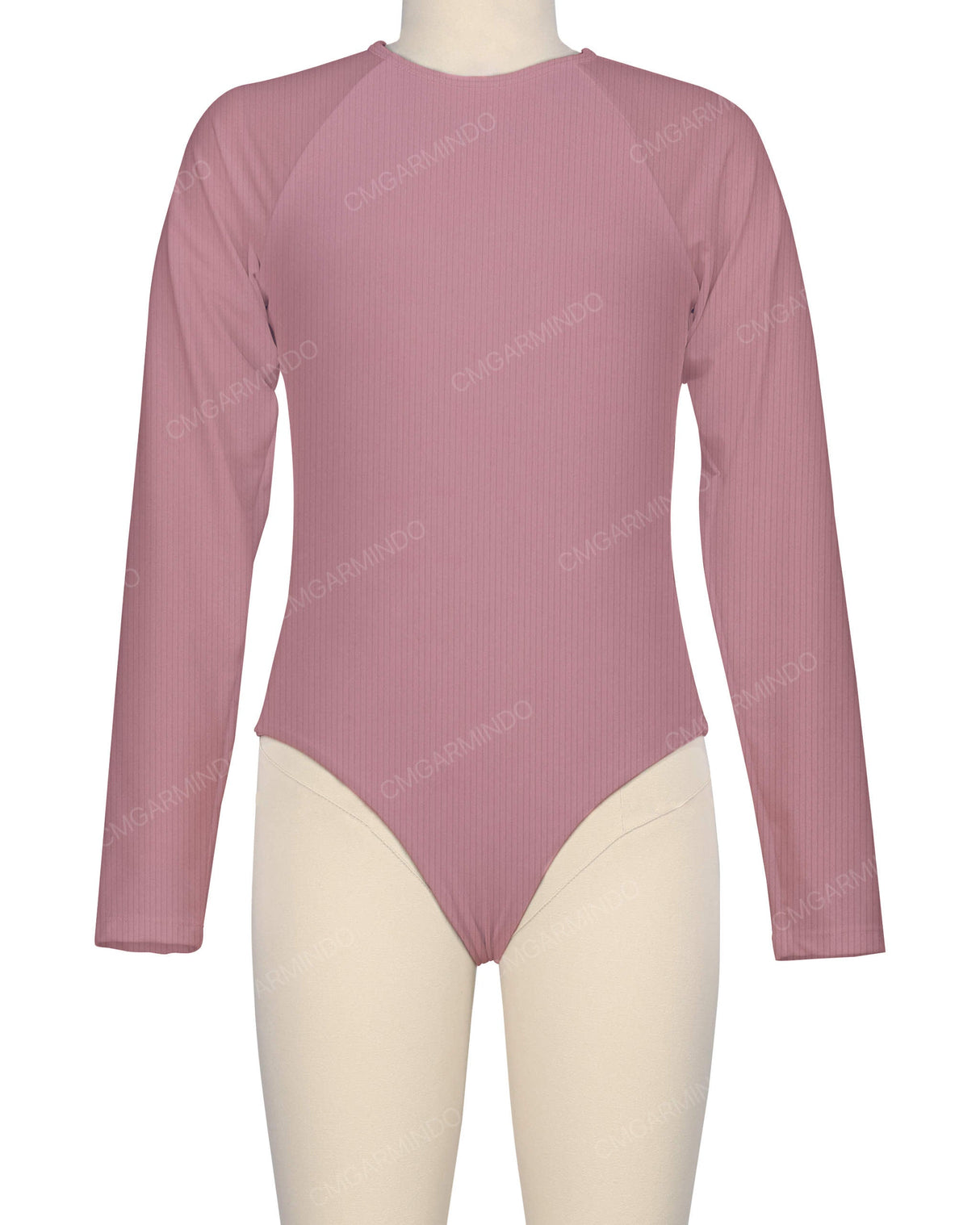 Long Sleeve Zip Back One Piece