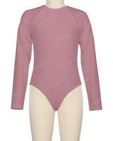 Long Sleeve Zip Back One Piece