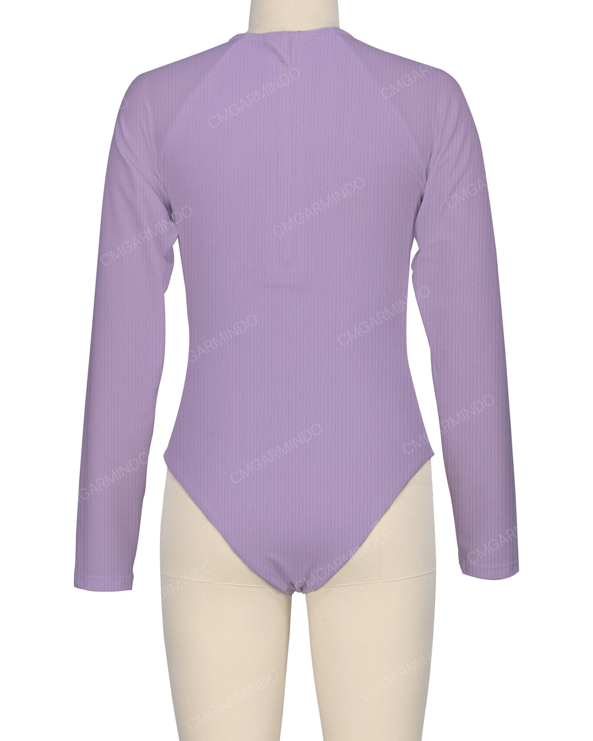 Long Sleeve Zip Back One Piece