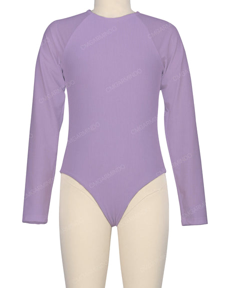 Long Sleeve Zip Back One Piece