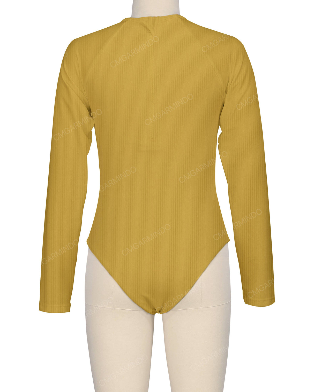 Long Sleeve Zip Back One Piece