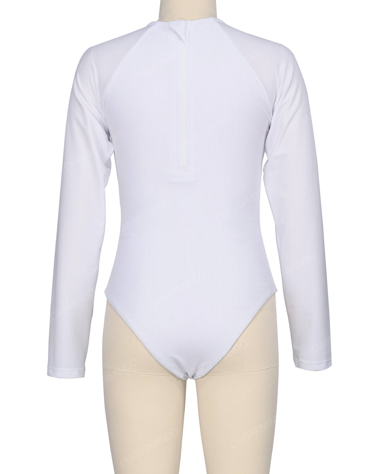 Long Sleeve Zip Back One Piece