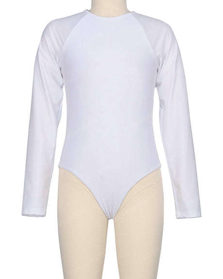 Long Sleeve Zip Back One Piece