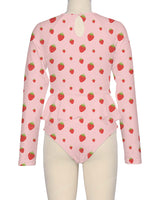 Long Sleeve Frill Waist One Piece