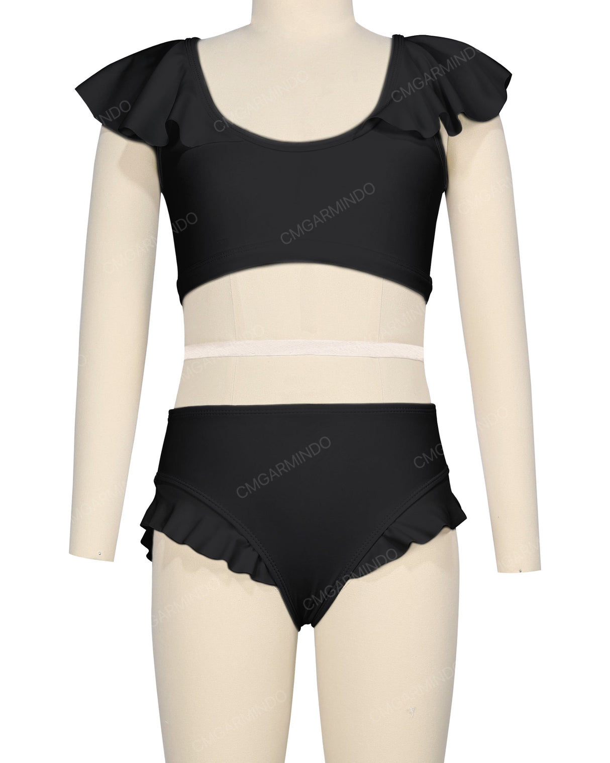 Frill Shoulder Bikini Top