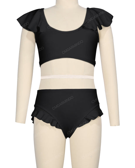 Frill Shoulder Bikini Top