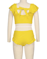 Frill Shoulder Bikini Top