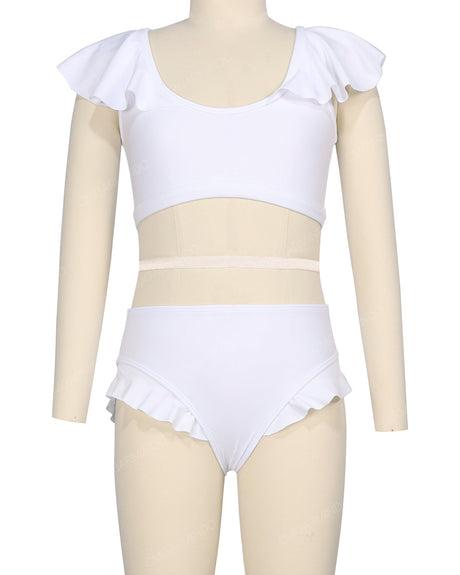 Frill Shoulder Bikini Top
