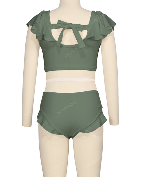 Frill Shoulder Bikini Top