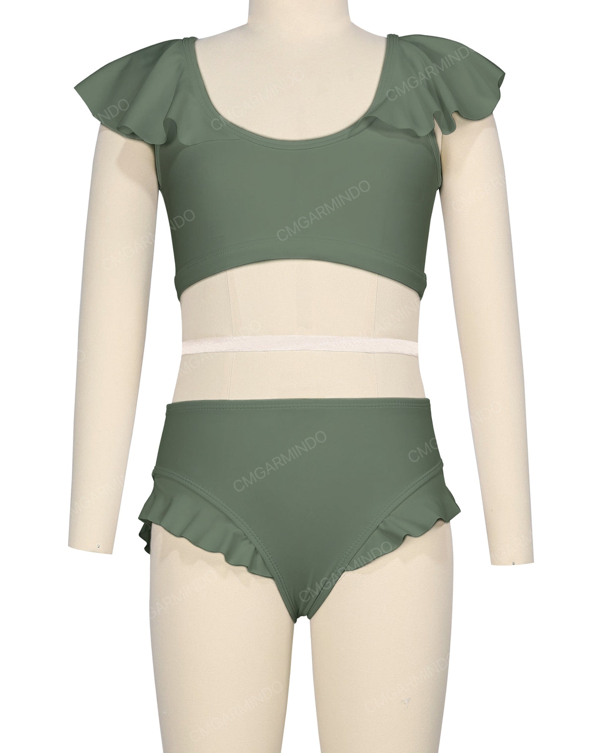 Frill Shoulder Bikini Top