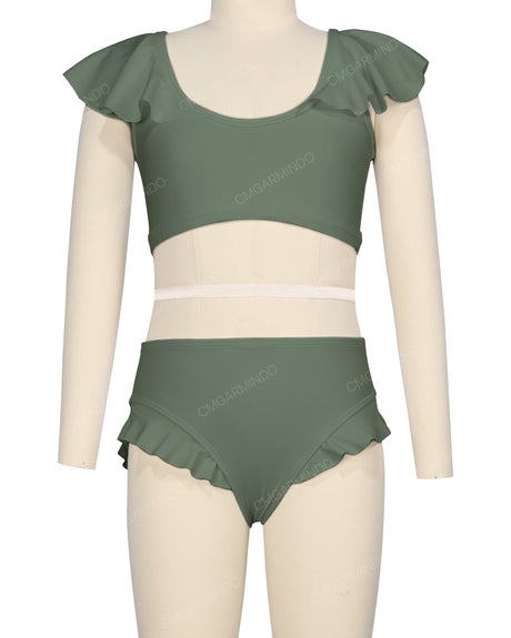 Frill Shoulder Bikini Top