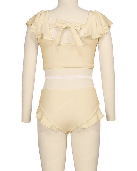 Frill Shoulder Bikini Top