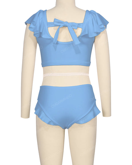Frill Shoulder Bikini Top
