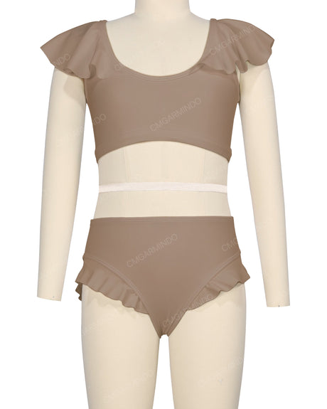 Frill Shoulder Bikini Top