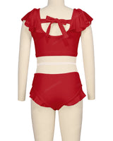Frill Shoulder Bikini Top